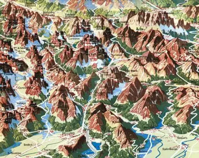Dolomites, Tirol Travel Map by Freytag & Berndt