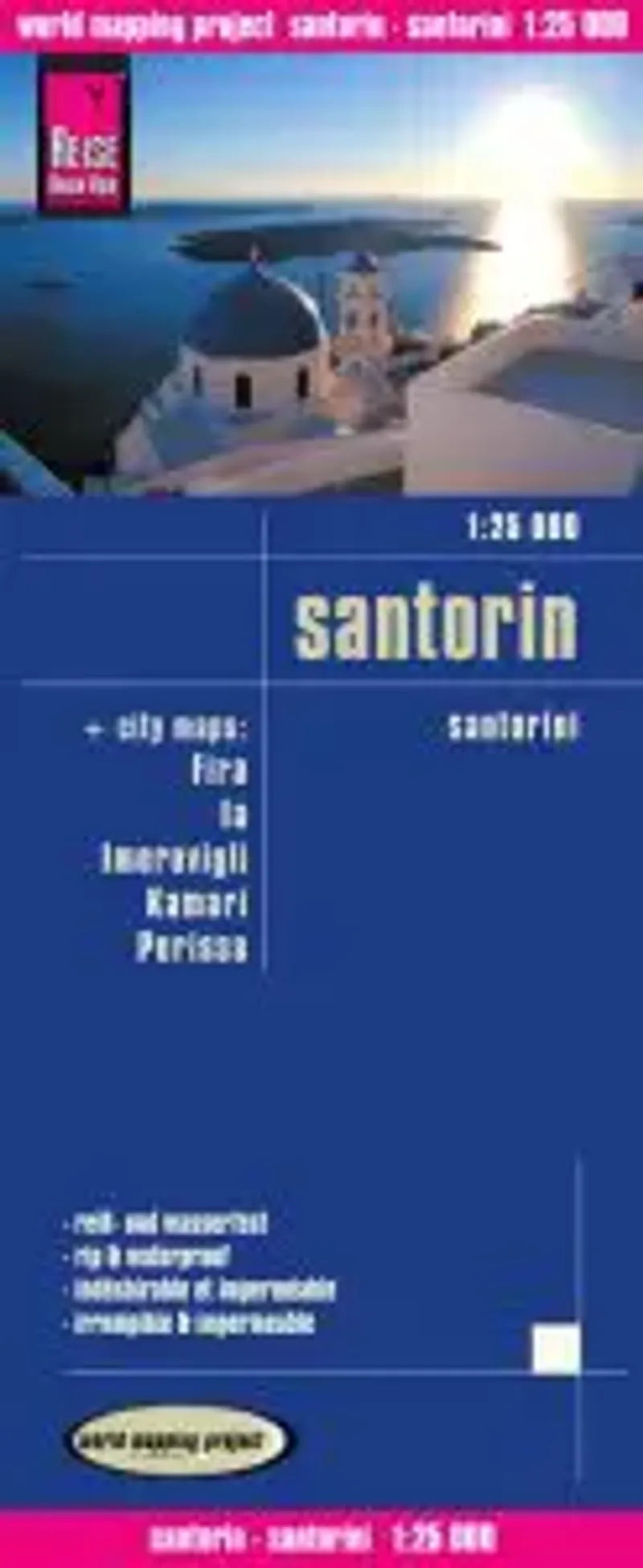 Santorini Travel Map by Reise Know How