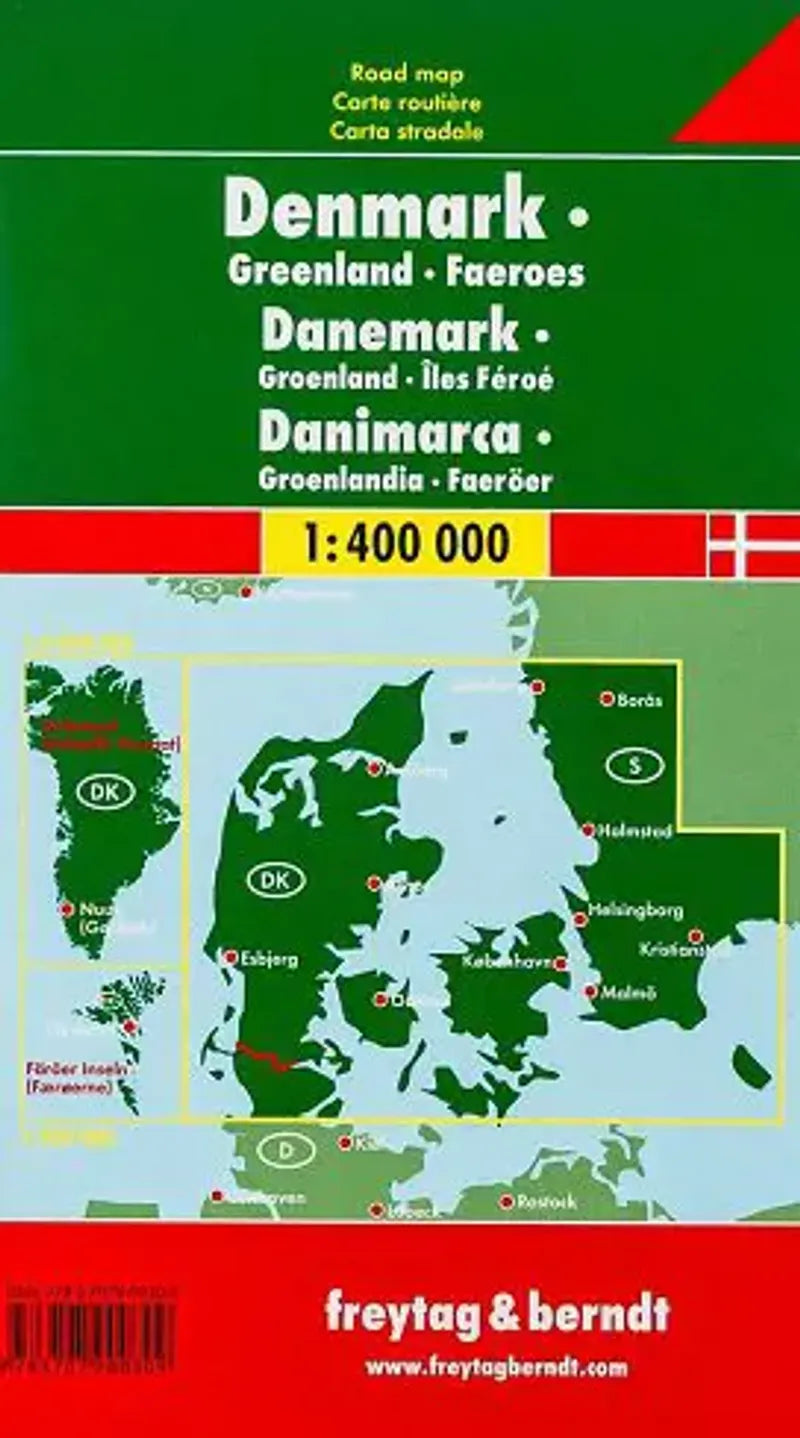 Denmark - Greenland - Faroe Island Travel Map