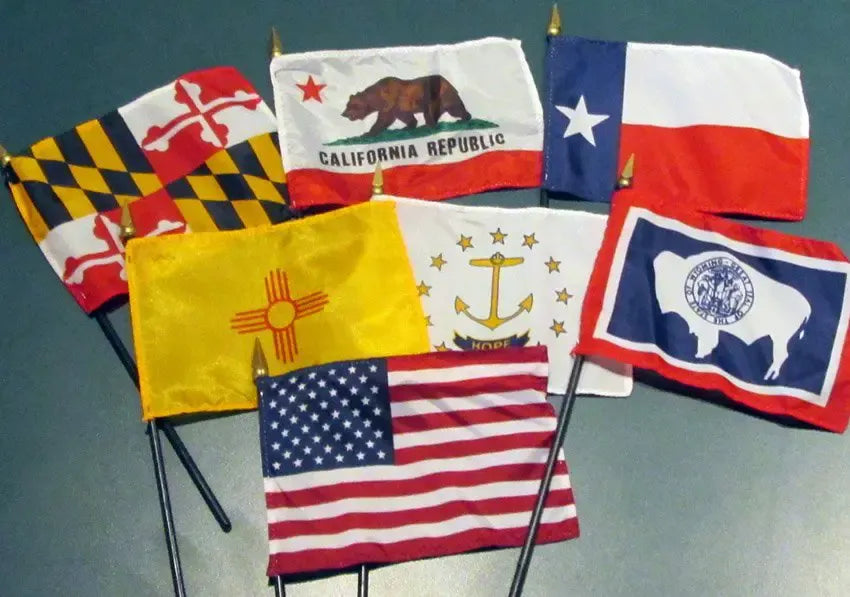 U.S. Miniature State Stick Flags