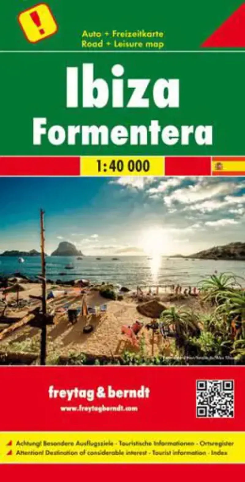 Ibiza, Spain Map by Freytag & Berndt