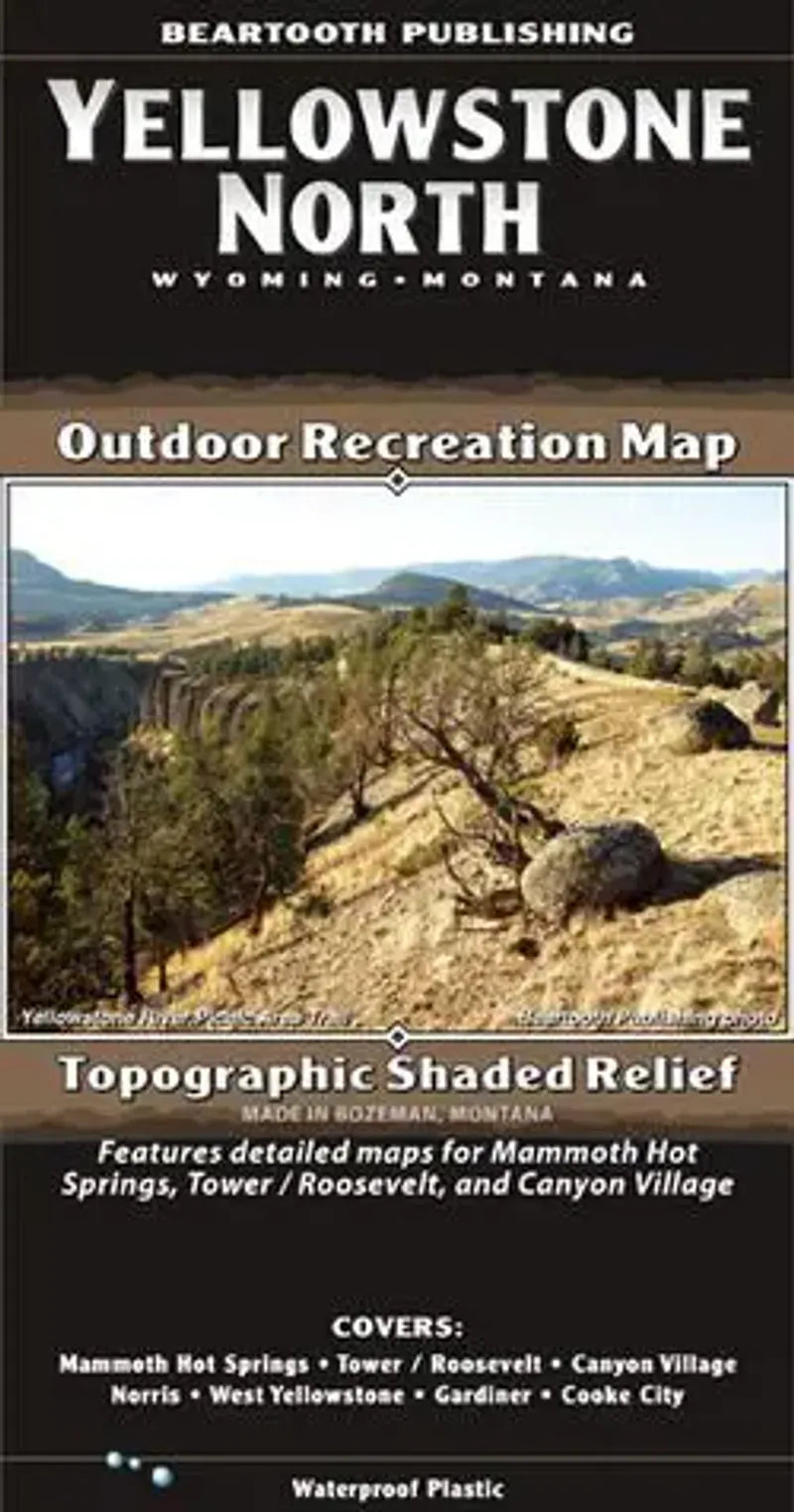 Yellowstone North Hiking Map