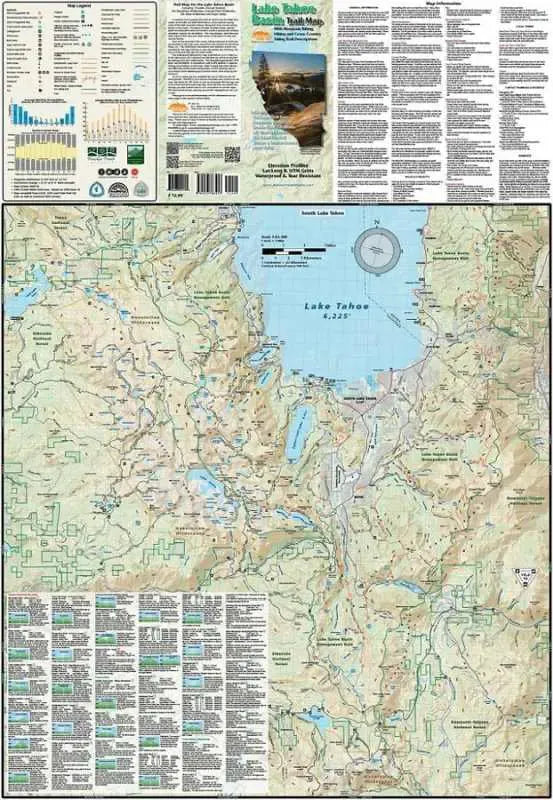 Lake Tahoe Basin Trail Map