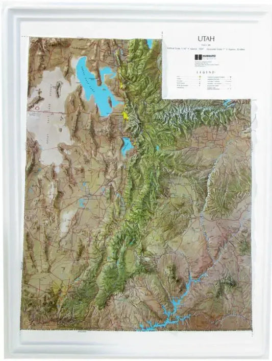 Utah Raised Relief Map