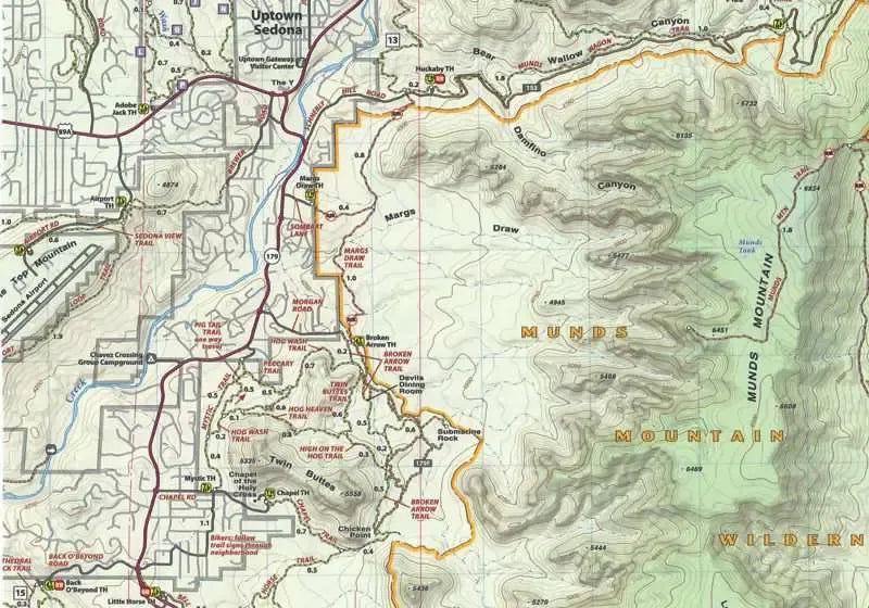Sedona Recreation Map
