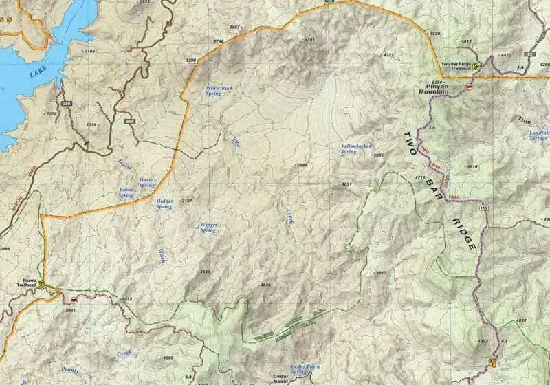 Superstition Wilderness Recreation Map