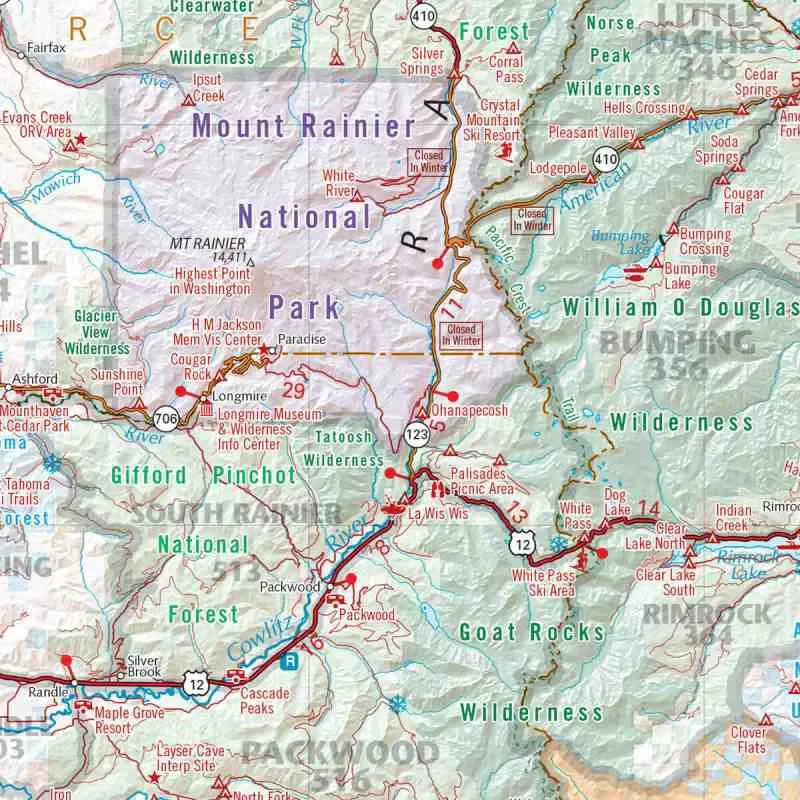 Washington Recreation Map