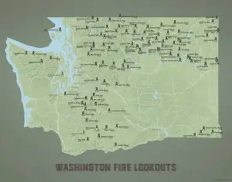 Washington State Fire Lookouts Map