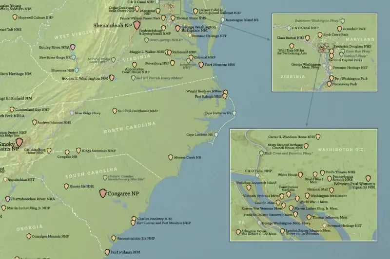 US National Parks Map