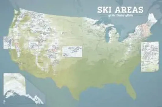 US Ski Resorts & Areas Map