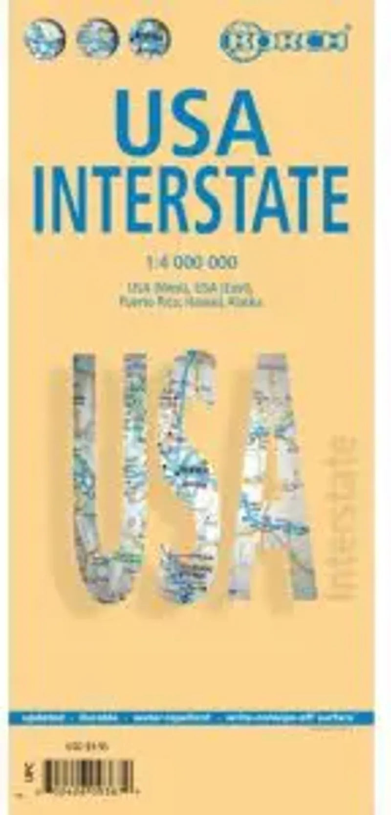 United States Interstate Map by Borch