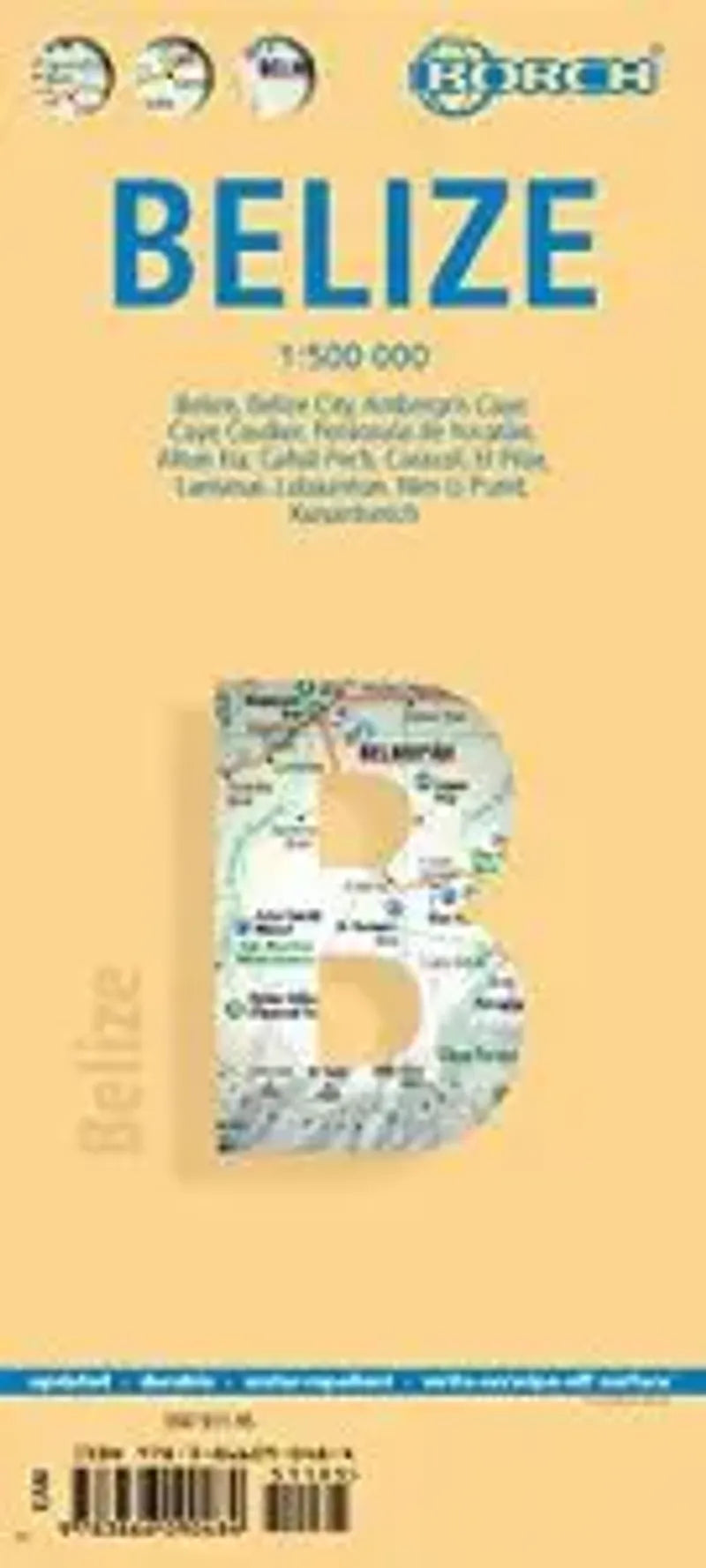 Belize Travel Map by Borch