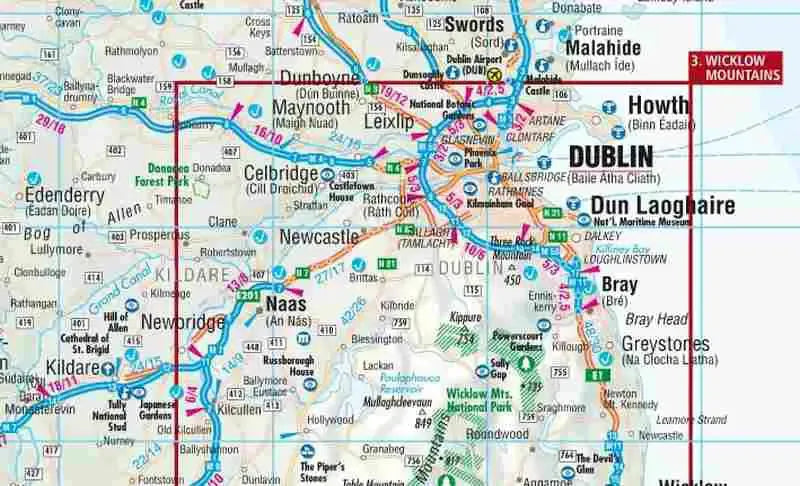 Ireland Travel Map by Borch