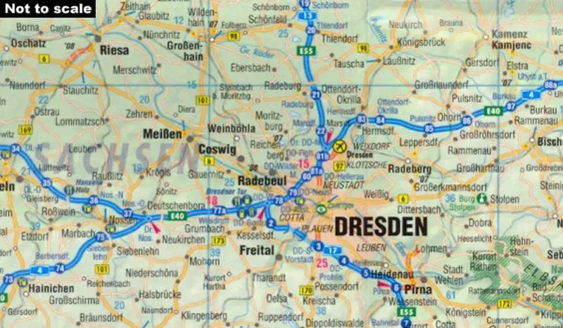Germany / Deutschland Travel Map by Borch