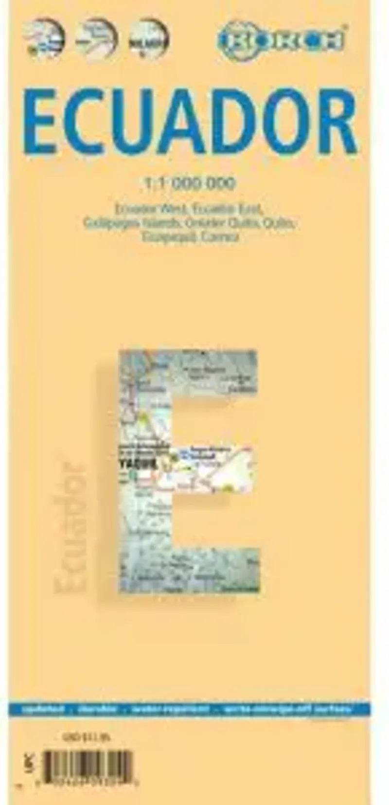 Ecuador Travel Map by Borch