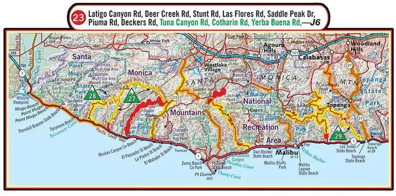 Southern California Motorcyle Map
