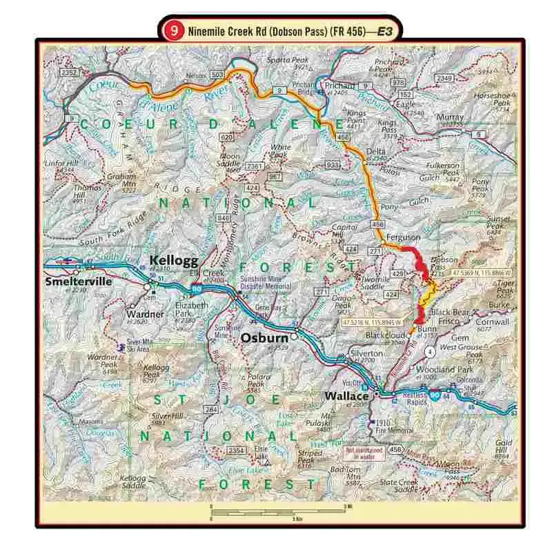 Idaho Motorcyle Map