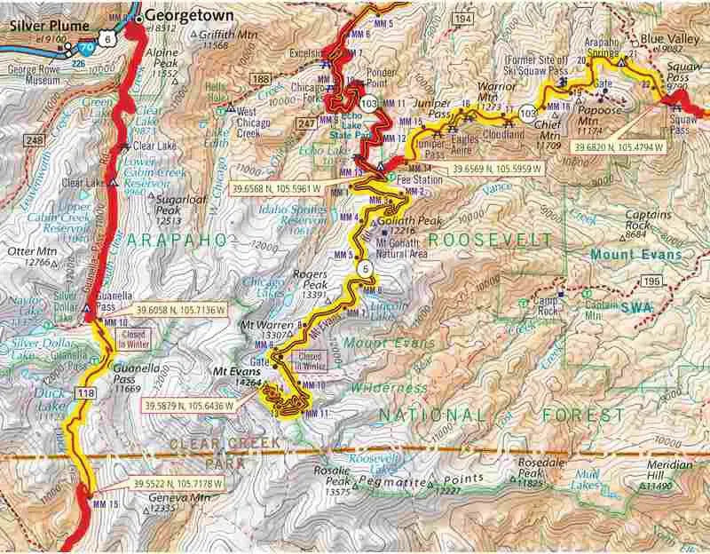 Colorado Motorcyle Map