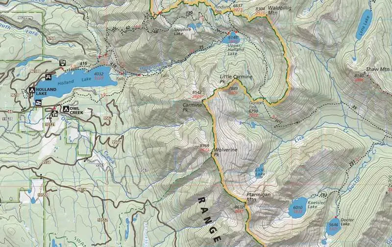 Bob Marshall Wilderness Complex (South) Map