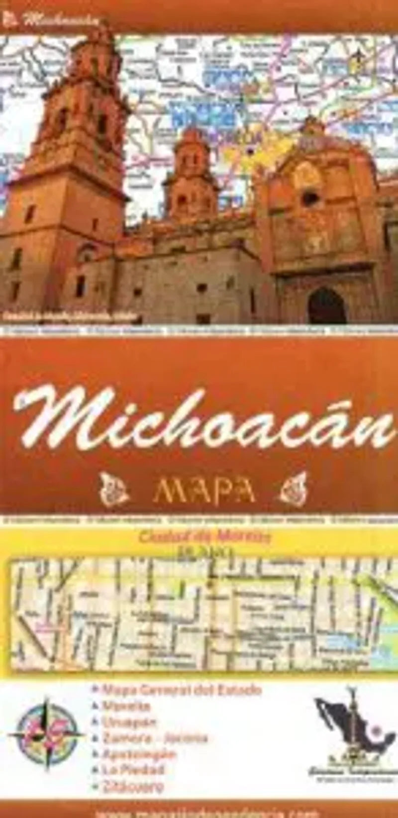 Michoacan, Mexico State Map