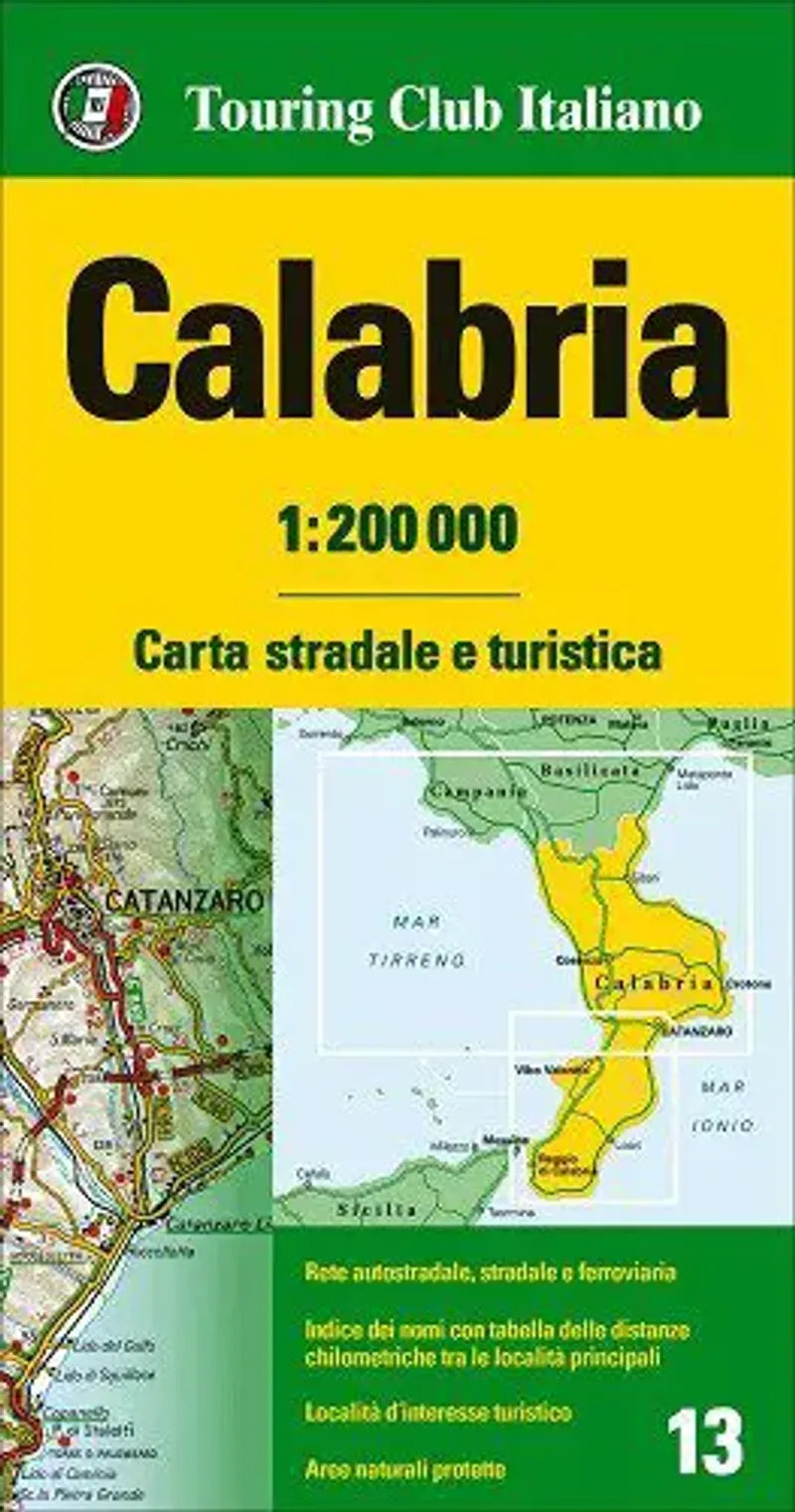 Calabria Travel Map l Touring Club of Italy