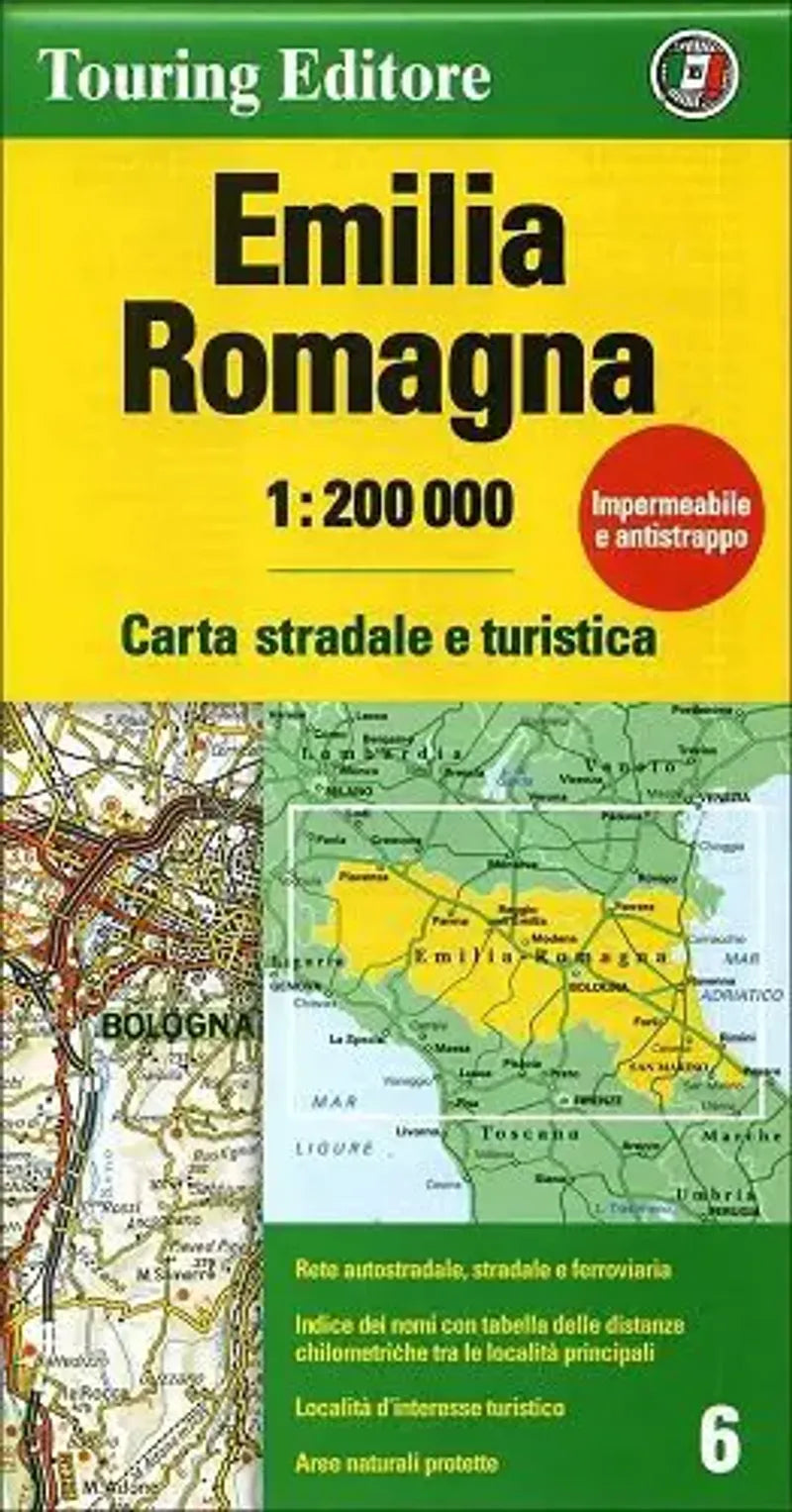 Emilia Romagna Travel Map l Touring Club of Italy