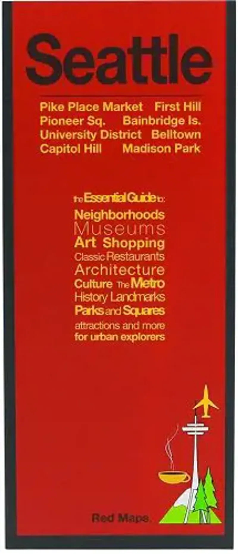 Seattle City Center Street Map by Red Maps