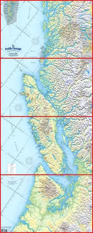 Inside Passage Map - South Half