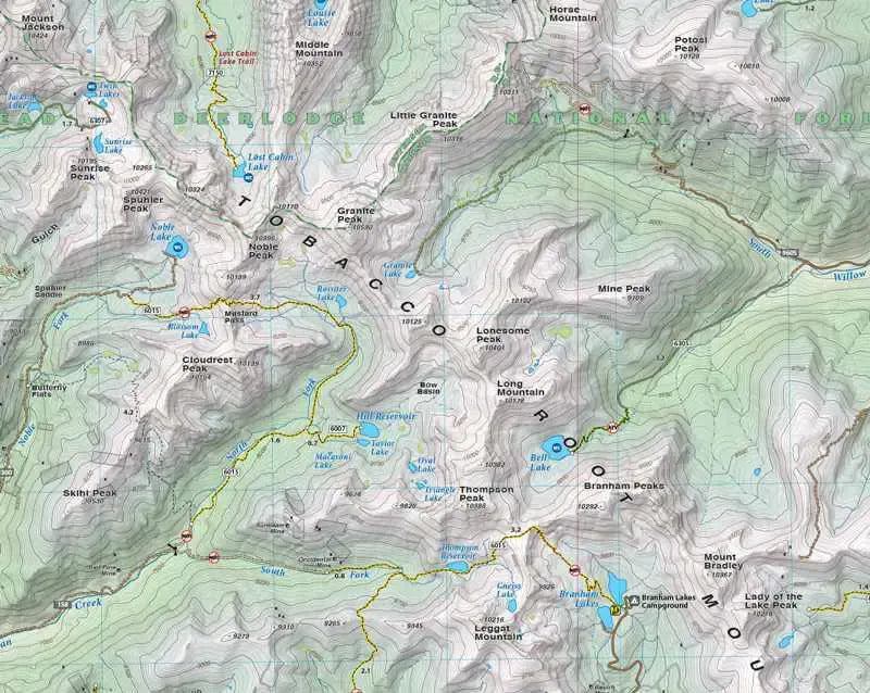 Tobacco Root Recreation Map