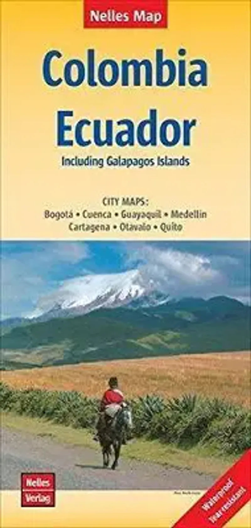 Colombia Ecuador Travel Map by Nelles