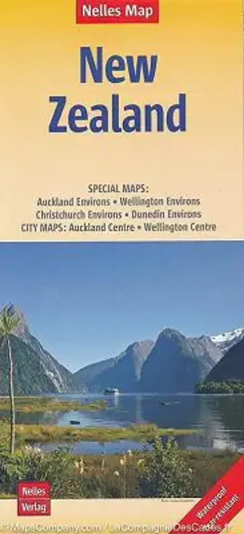 New Zealand Travel Map by Nelles