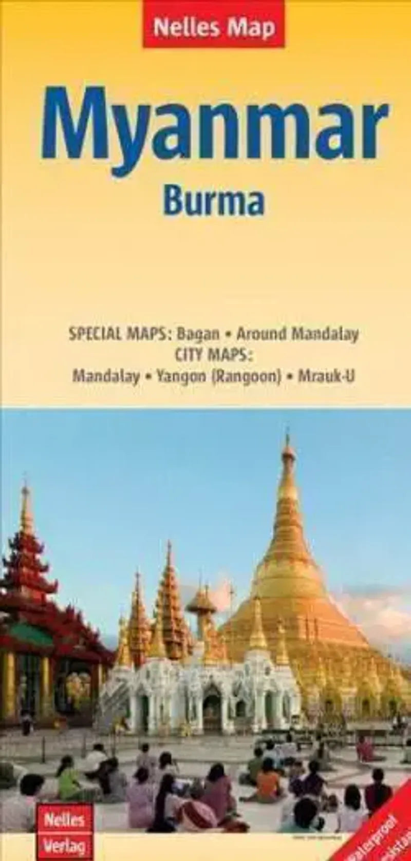 Myanmar (Burma) Travel Map by Nelles