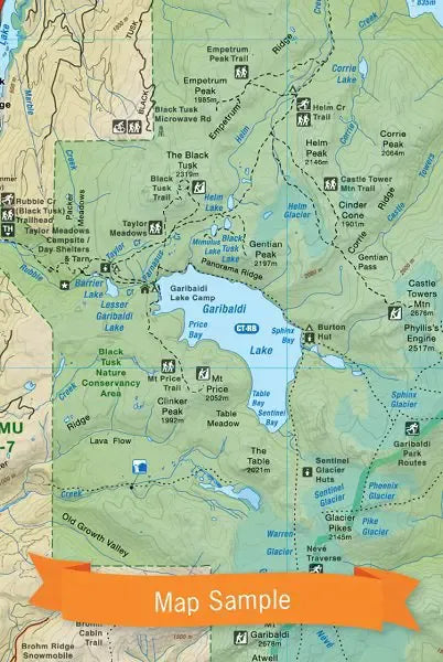 Squamish Chilliwack Merritt Backroad Map