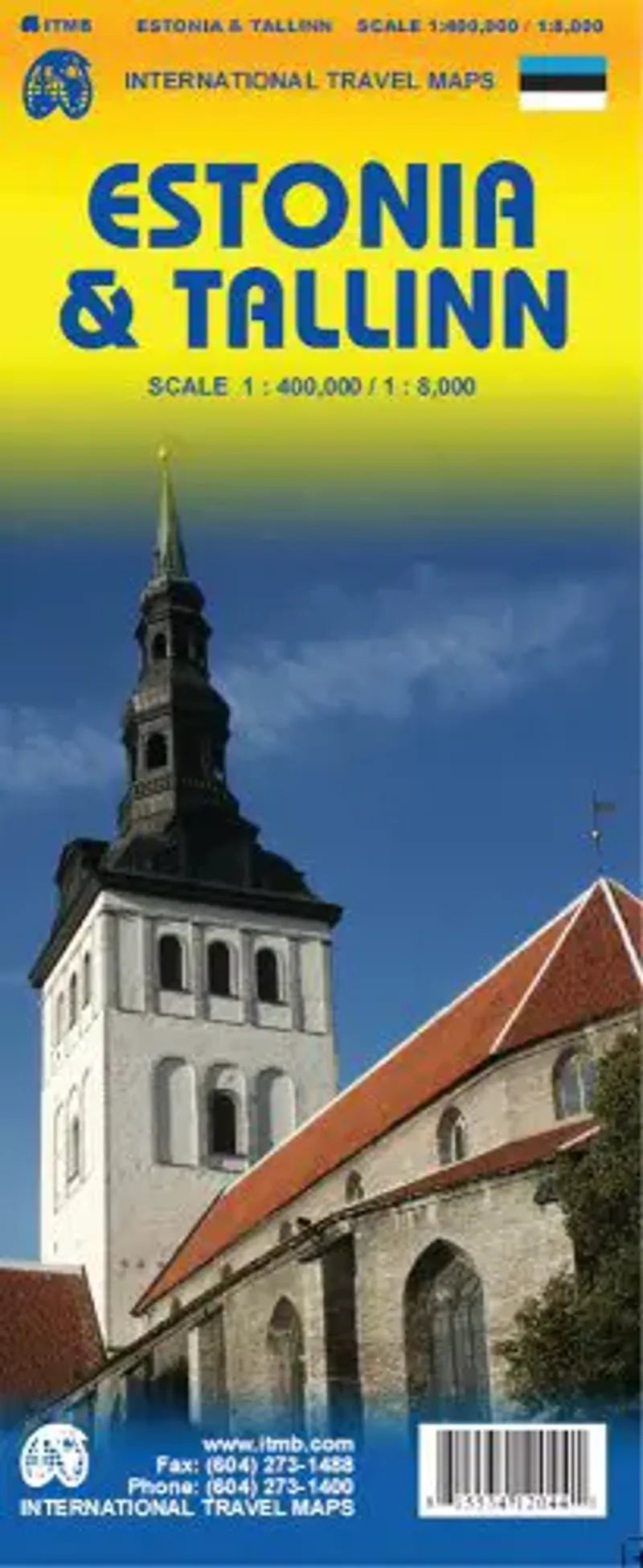 Estonia & Tallinn Travel Map