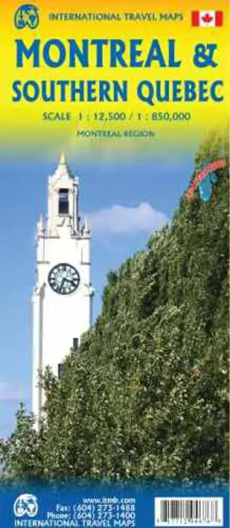 Montreal, Southern Quebec Travel Map