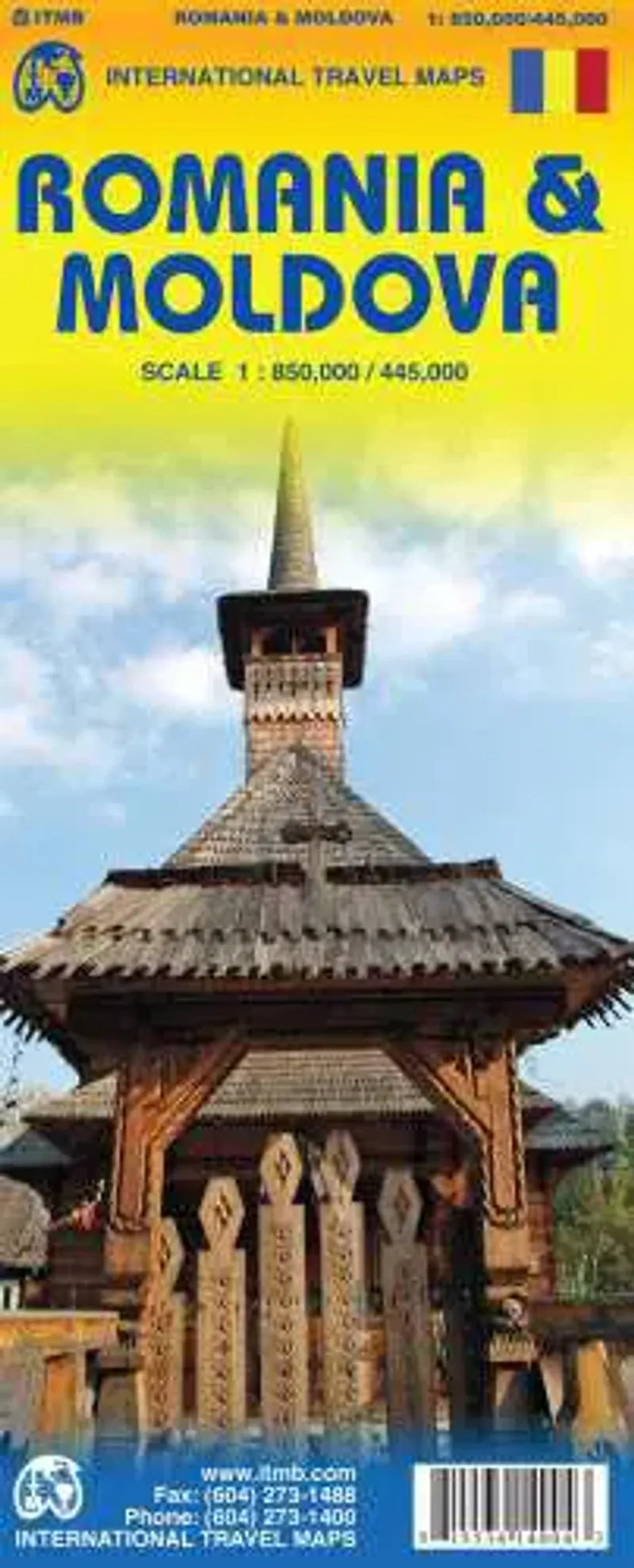 Romania & Moldova Travel Map