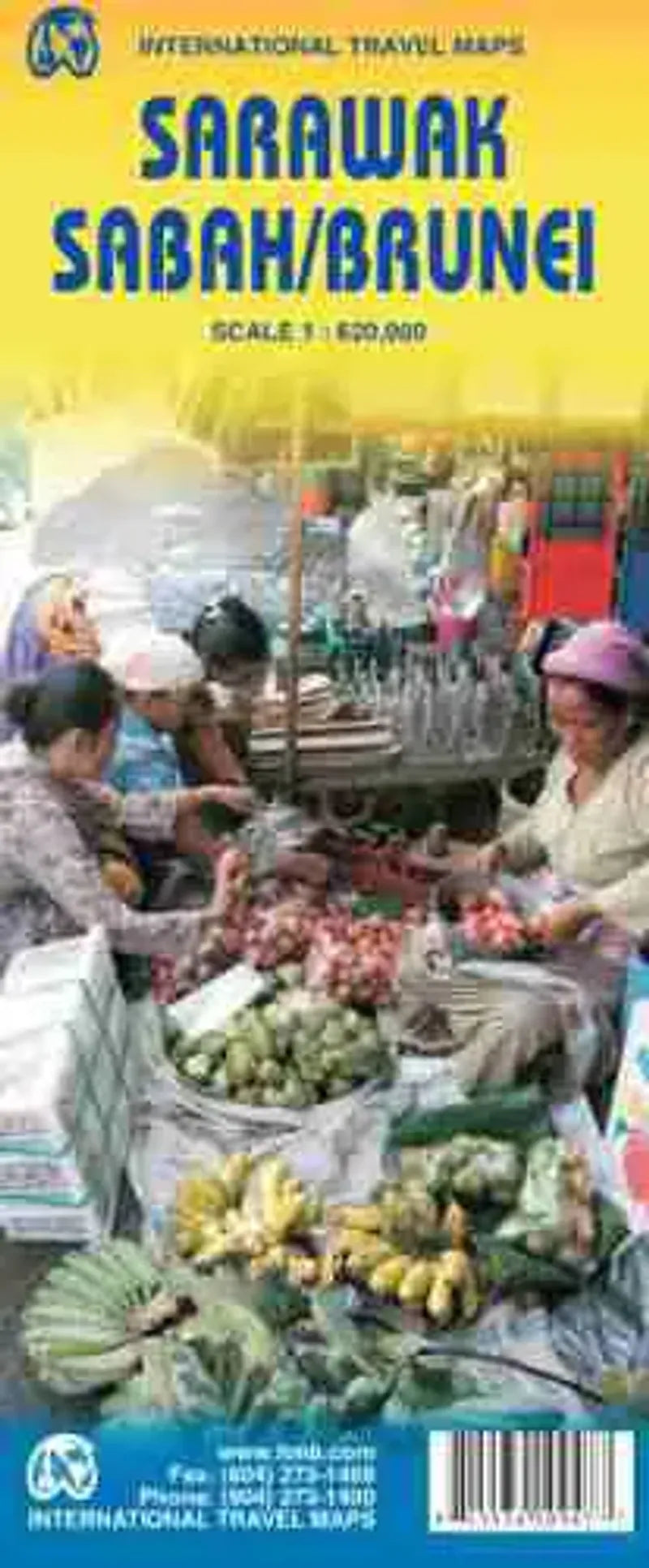 Sarawak, Sabah & Brunei Travel Map
