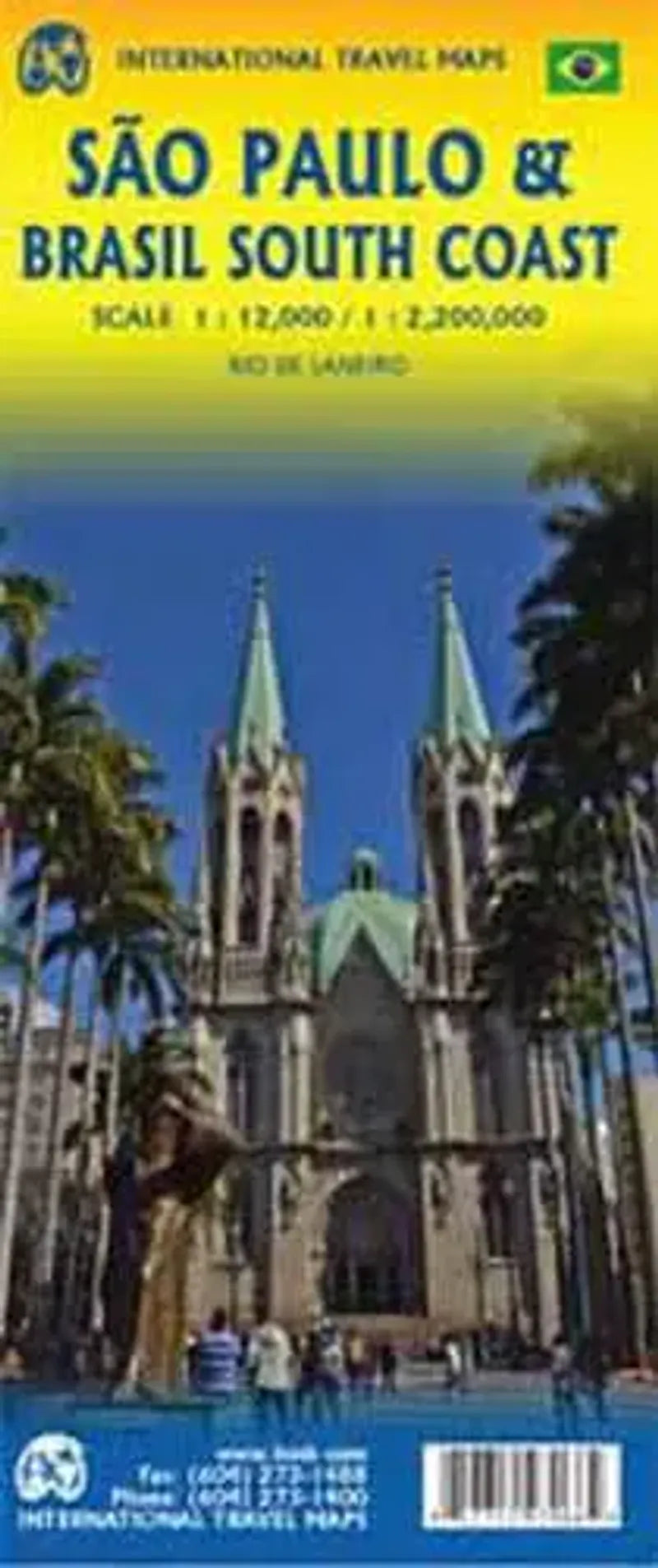 Sao Paulo & South Brazil Coast Travel Map