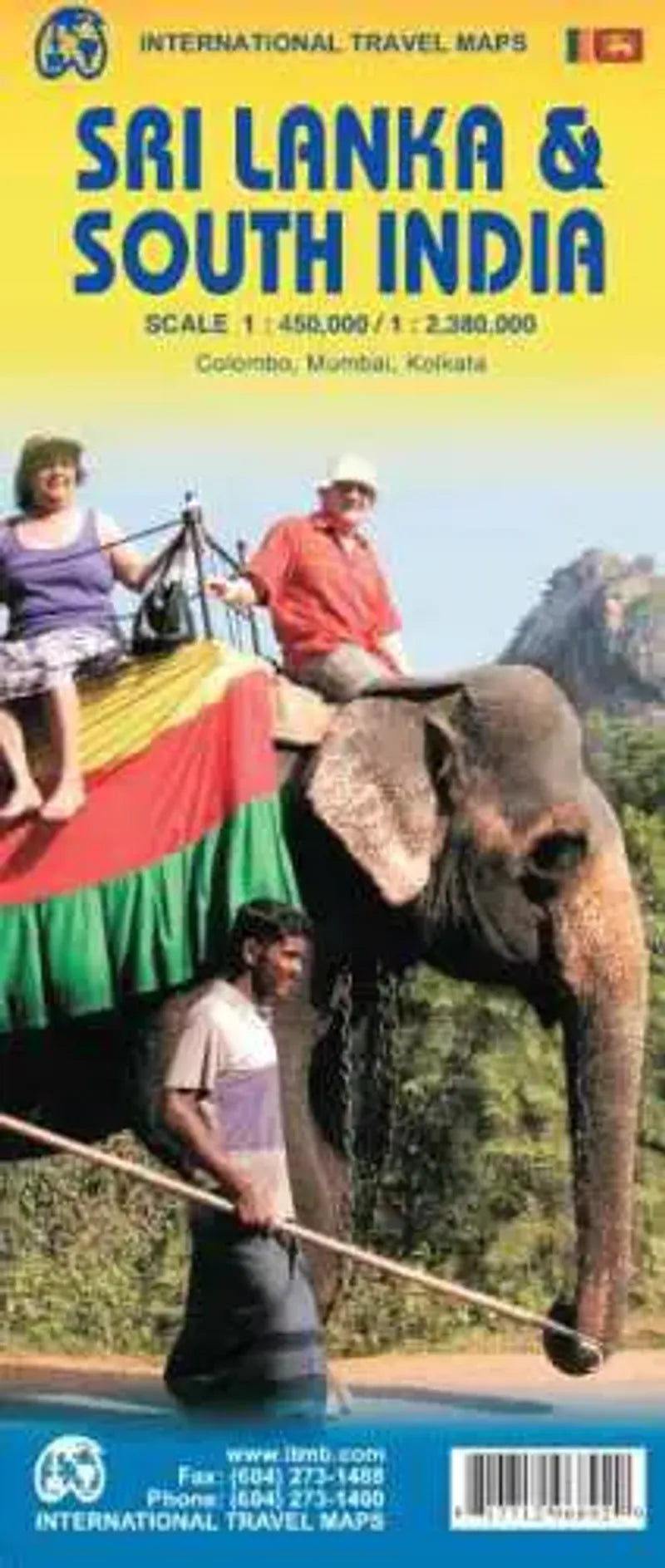 Sri Lanka South India Travel Map