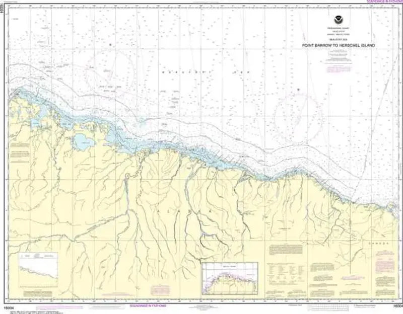 Nautical Chart 16004, Point Barrow to Herschel Island