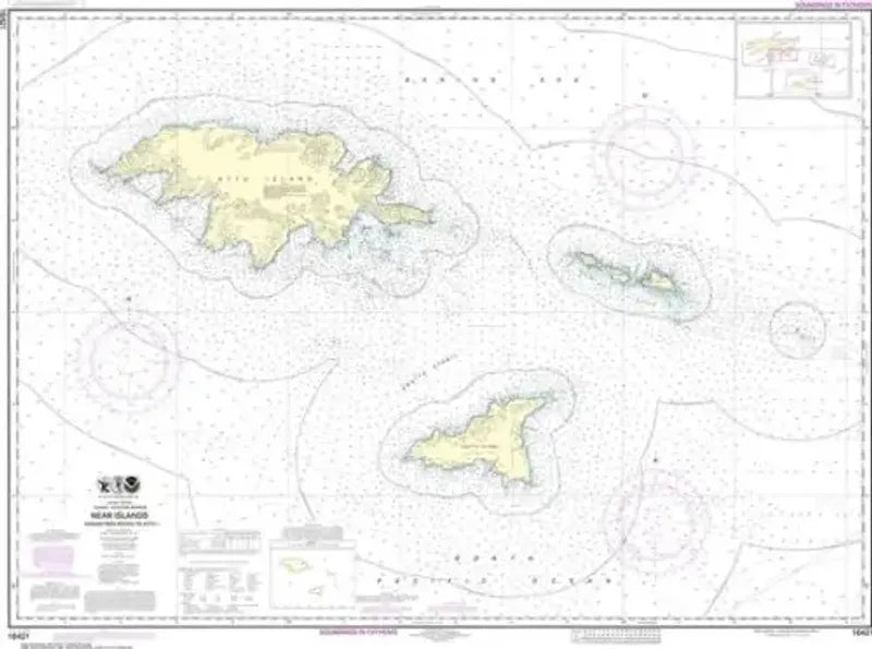 Nautical Chart 16421, Ingenstrem Rocks to Attu Island, Aleutians