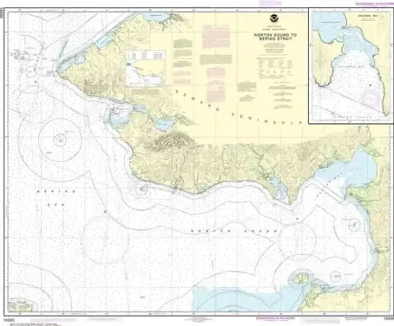 Nautical Chart 16200, Norton Sound to Bering Strait