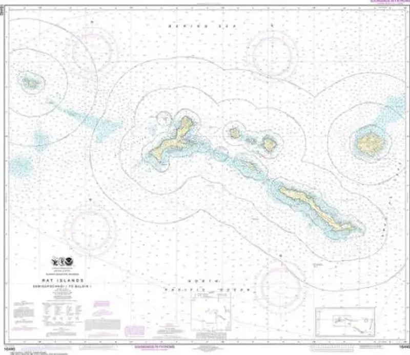 Nautical Chart 16440, Rat Islands, Aleutians