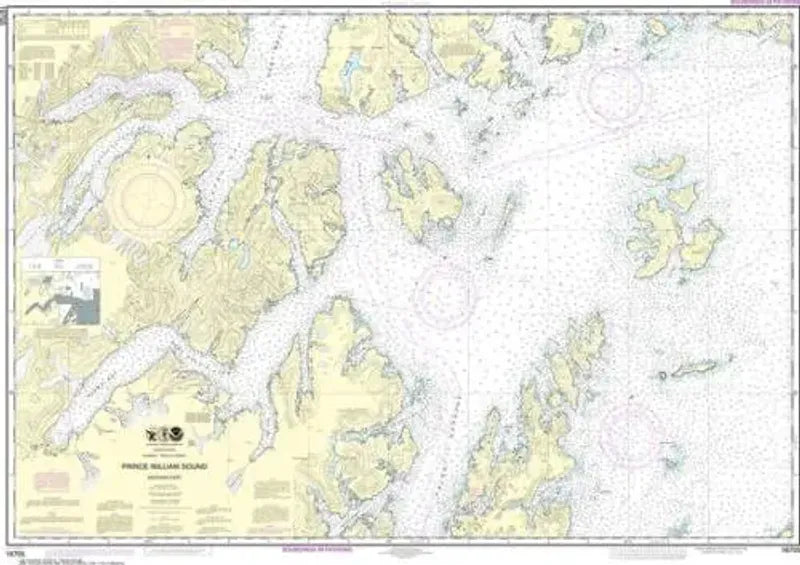 Nautical Chart 16705, Prince William Sound, Western Part