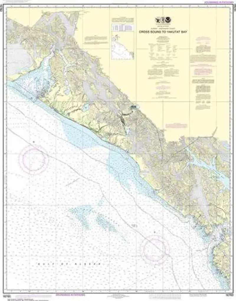 Nautical Chart 16760, Cross Sound to Yakutat Bay