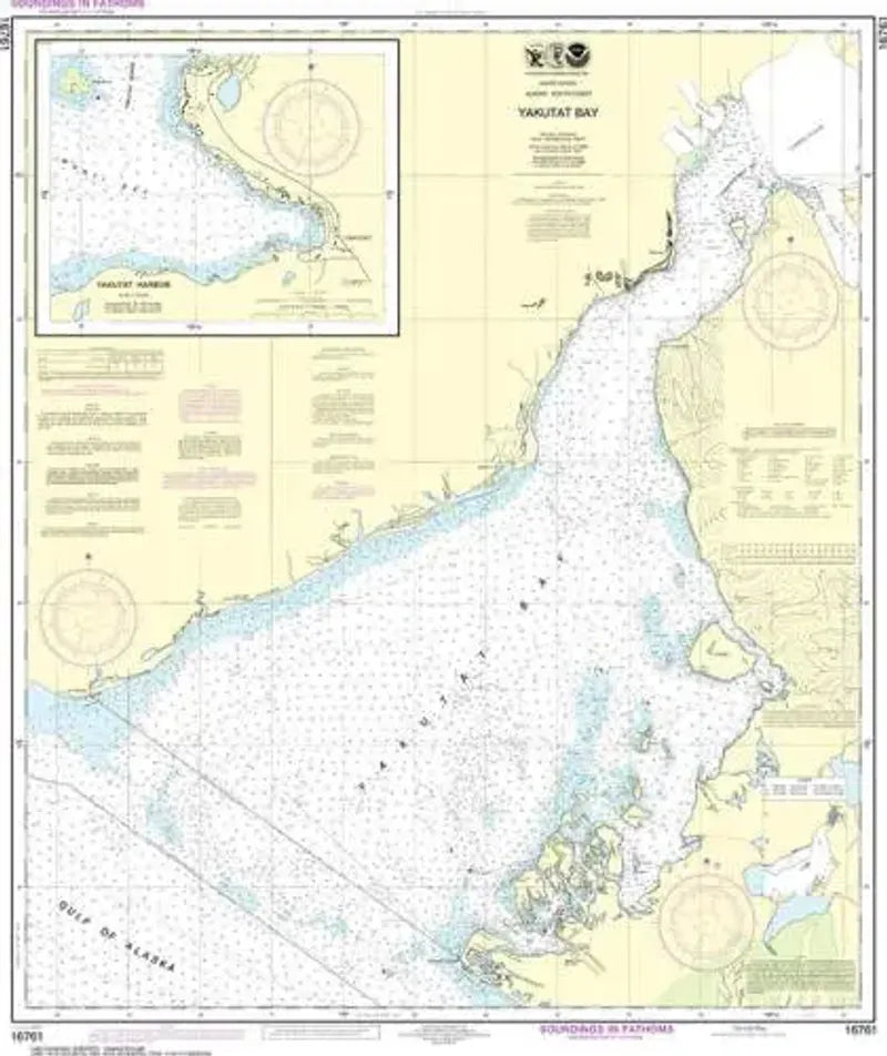 Nautical Chart 16761 Yakutat Bay