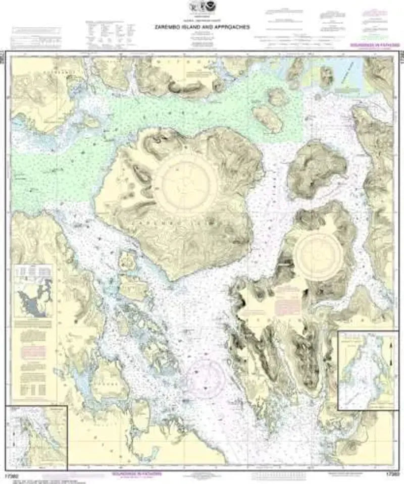 Nautical Chart 17382, Zarembo Island and Approaches