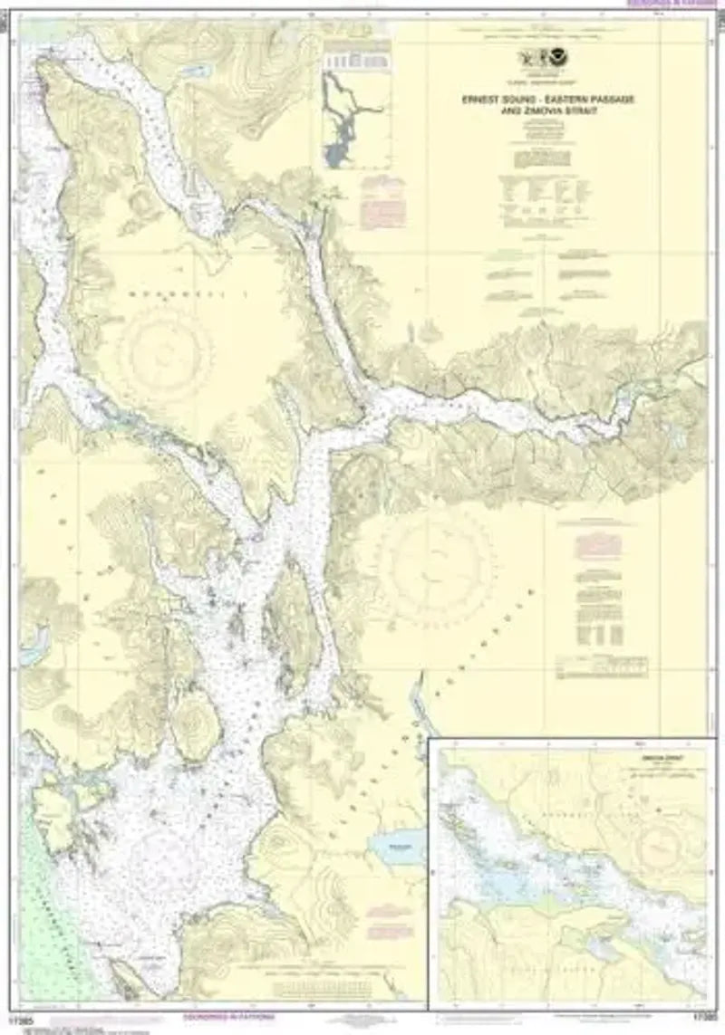 Nautical Chart 17385, Ernest Sound to Eastern Passage, Zimovia Strait