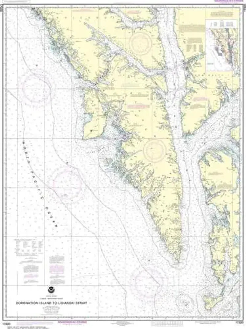 Nautical Chart 17320 Coronation Island to Lisianski Strait, Alaska