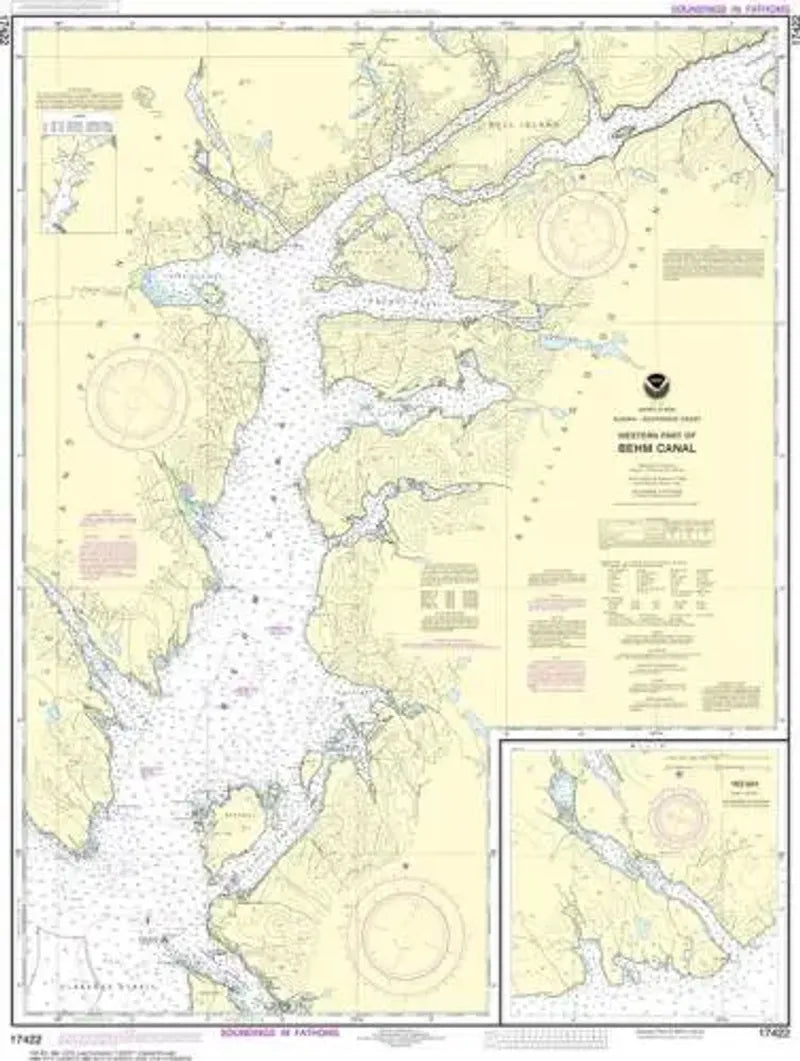 Nautical Chart 17422, Behm Canal West